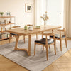 Shangyi All-Solid Wooden Dining Table Set Thickened Rectangular Table Chair for Household Simple Modern Style for Living Room