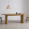 Dining Room Furniture Solid Wood Dining Table Nordic Style Wooden Oval Table
