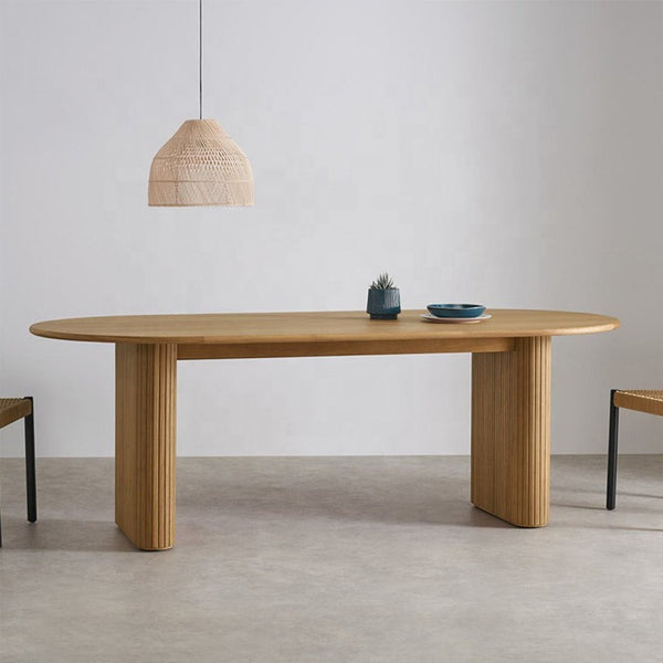 Dining Room Furniture Solid Wood Dining Table Nordic Style Wooden Oval Table