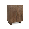 Classic Home Holmes Mango Wood Carved Bar Cabinet in Brown