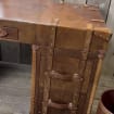 Luxury Hand Dyed Colonial Style Leather Office Desk