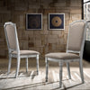 Roundhill Furniture Iris Weathered White Wood 5-Piece Dining Set