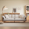 JASIWAY Modern 3-Seat Upholstered Cotton Linen Sofa