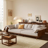 JASIWAY Modern 3-Seat Upholstered Cotton Linen Sofa
