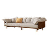 JASIWAY Modern 3-Seat Upholstered Cotton Linen Sofa