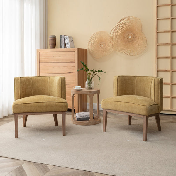 Karoll Upholstered Barrel Chair (Set of 2)