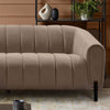 Kendra mocha fabric 3 seater sofa