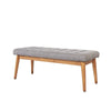 Crosley Landon Upholstered Bench In Acorn - 43.25 "W x 16 "D x 16.88 "H