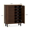 Large Modern Shoe Storage Cabinet with Adjustable Shelves