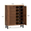 Large Modern Shoe Storage Cabinet with Adjustable Shelves