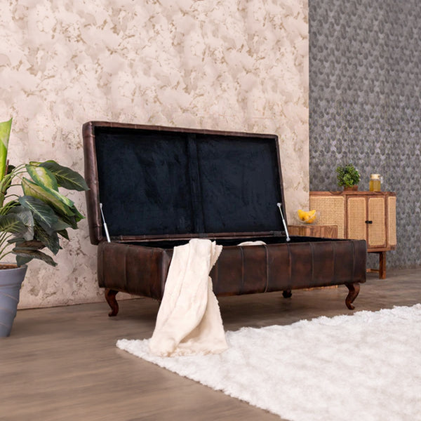 Chesterfield Leather Center Table