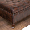 Chesterfield Leather Center Table