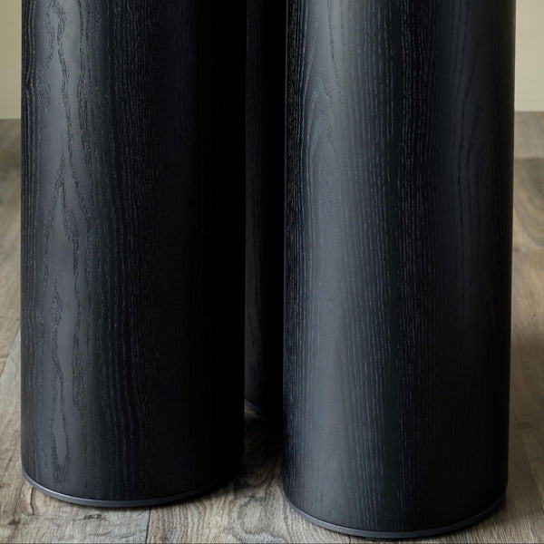 Lena white calacatta ceramic side table