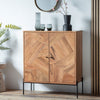 Gallery Home Natural Lilia 2 Door Drinks Cabinet