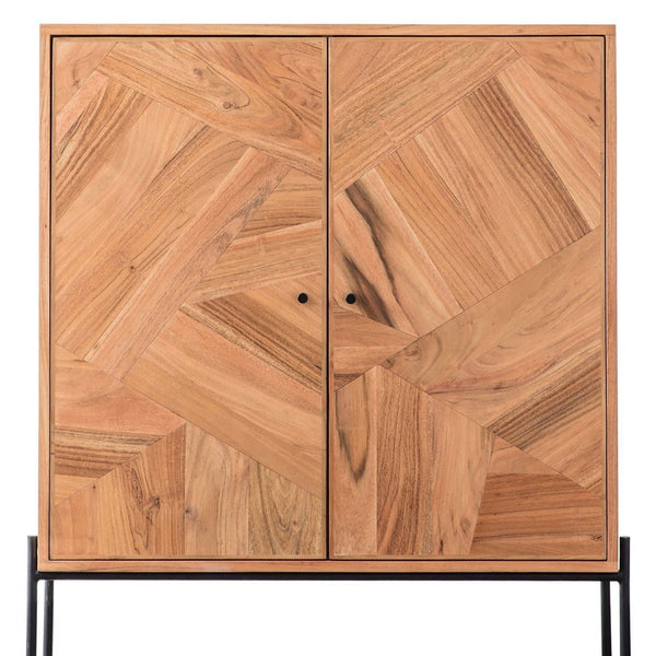 Gallery Home Natural Lilia 2 Door Drinks Cabinet