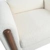 Maloa Upholstered Oversized Teddy Accent Chair with Walnut Legs by Christopher Knight Home