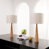 Manveen 20" Natural Solid Wood Table Lamp (Set of 2)