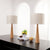 Manveen 20" Natural Solid Wood Table Lamp (Set of 2)