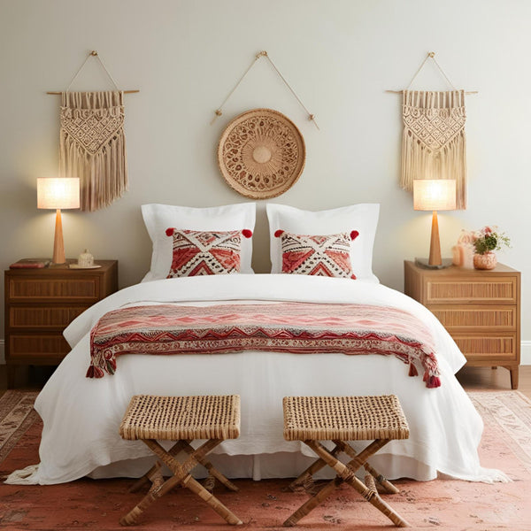 Manveen 20" Natural Solid Wood Table Lamp (Set of 2)