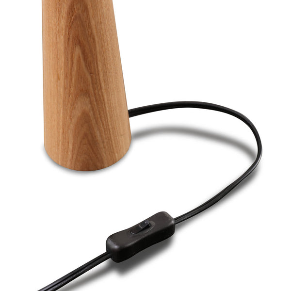 Manveen 20" Natural Solid Wood Table Lamp (Set of 2)