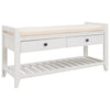 Merax Multipurpose Storage Bench Shoe Rack with Cushioned Seat and Drawers