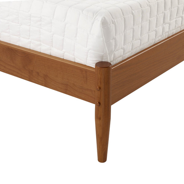 Mid-Century Modern Platform Bed - Queen Size