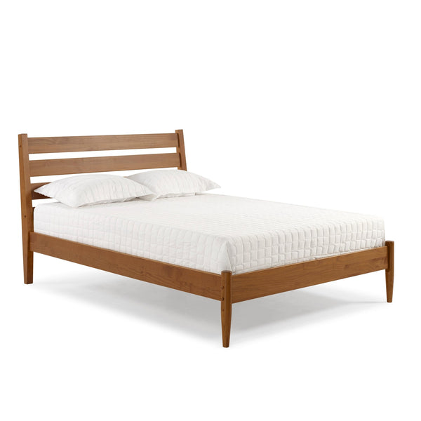 Mid-Century Modern Platform Bed - Queen Size