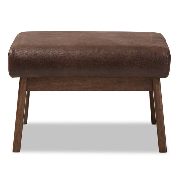 Mid-Century Ottoman by Baxton Studio