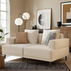 Modern Deep Seat Sofa with Pillows, High Legs, Comfortable Living Room Sofa, Apartment Sofa