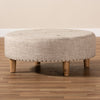Modern and Contemporary Fabric Cocktail Ottoman
