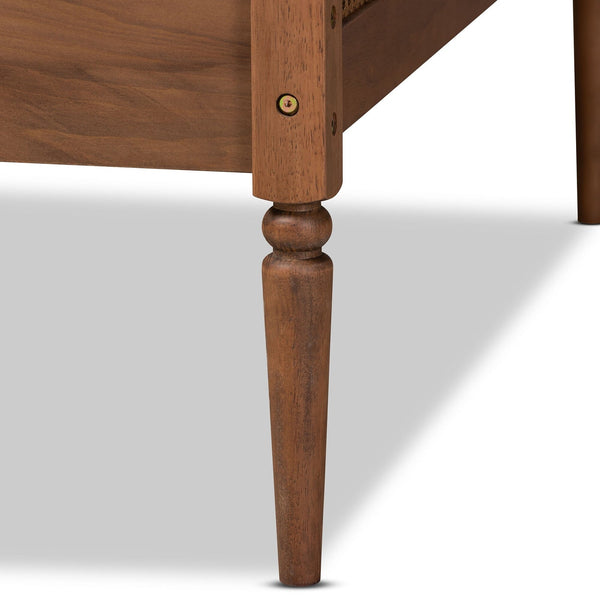 Ogden Mid-Century Modern Synthetic Rattan Daybed-Twin