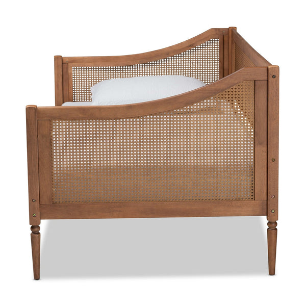Ogden Mid-Century Modern Synthetic Rattan Daybed-Twin