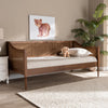 Ogden Mid-Century Modern Synthetic Rattan Daybed-Twin