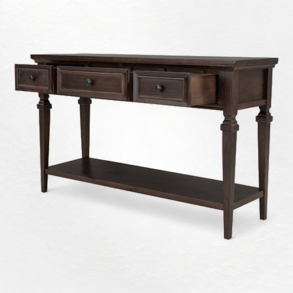 Omeara 50" Console Table,entryway table,Sofa Table with three top drawers