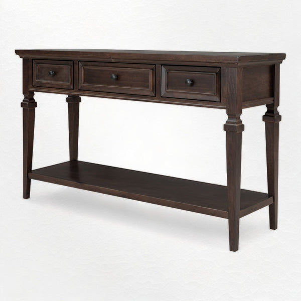 Omeara 50" Console Table,entryway table,Sofa Table with three top drawers