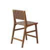 Oslo 24"H Faux Leather Woven Counter Stool