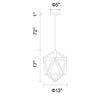 Pang 1 - Light Natural Single Geometric Pendant