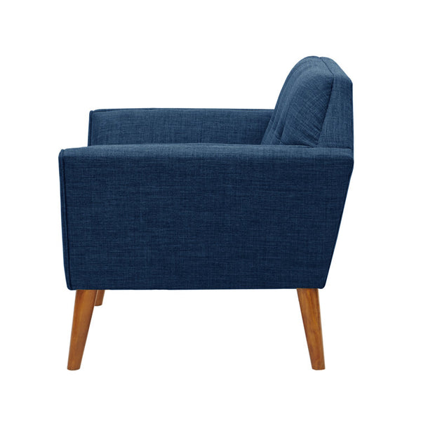 Petrin 37" Wide Upholstered Armchair with Tufted Backrest