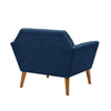 Petrin 37" Wide Upholstered Armchair with Tufted Backrest