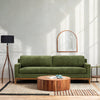 Poly & Bark Zyon 90" Sofa in Distressed Green Velvet