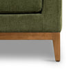 Poly & Bark Zyon 90" Sofa in Distressed Green Velvet