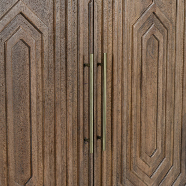 Quince 36'' Solid Wood Bar Cabinet