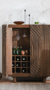 Quince 36'' Solid Wood Bar Cabinet