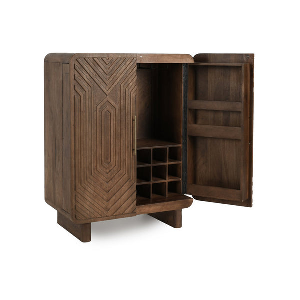 Quince 36'' Solid Wood Bar Cabinet