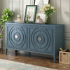 Retro Sideboard with Circular Groove Design