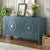 Retro Sideboard with Circular Groove Design