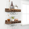 Rustic Luxe Wall Mounted Wine Glass Rack
