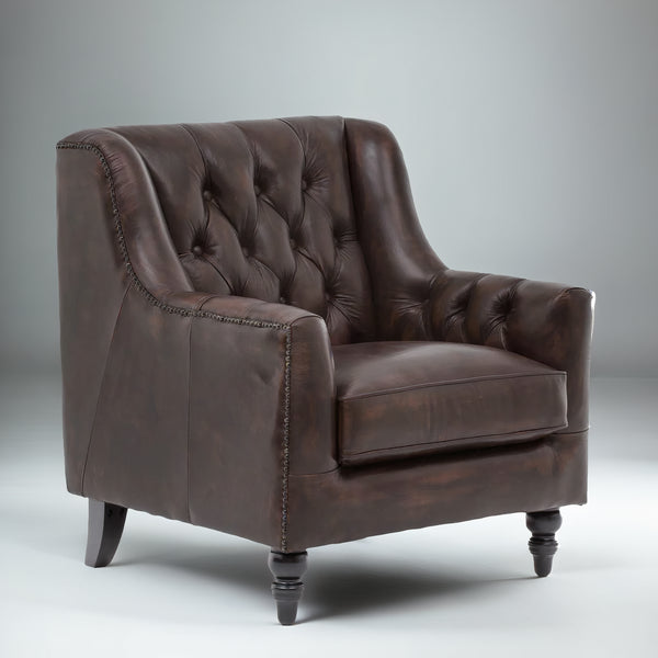 Brooklyn Leather Chesterfield Sofa Set