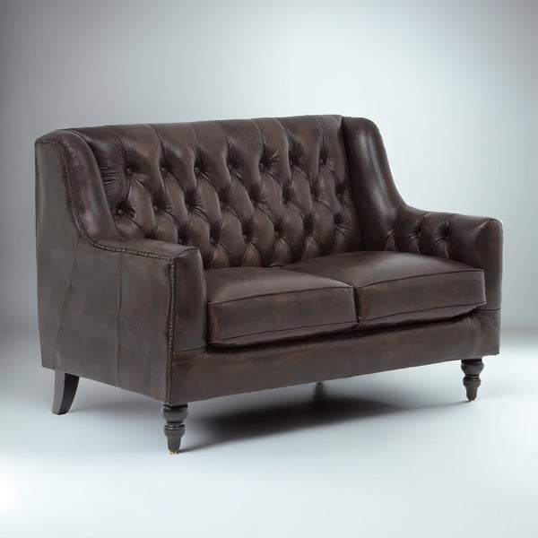 Brooklyn Leather Chesterfield Sofa Set