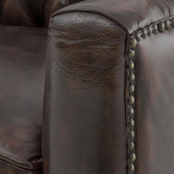Brooklyn Leather Chesterfield Sofa Set